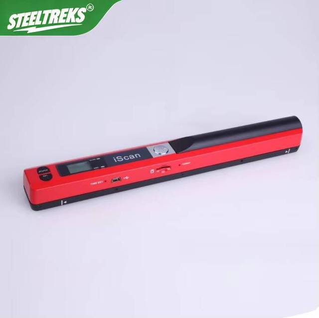 STEELTREKS Hardware Mini Portable 900DPI A4 Book LCD Display JPG/PDF Format Document Image Iscan Handhold Scanner Other Tools