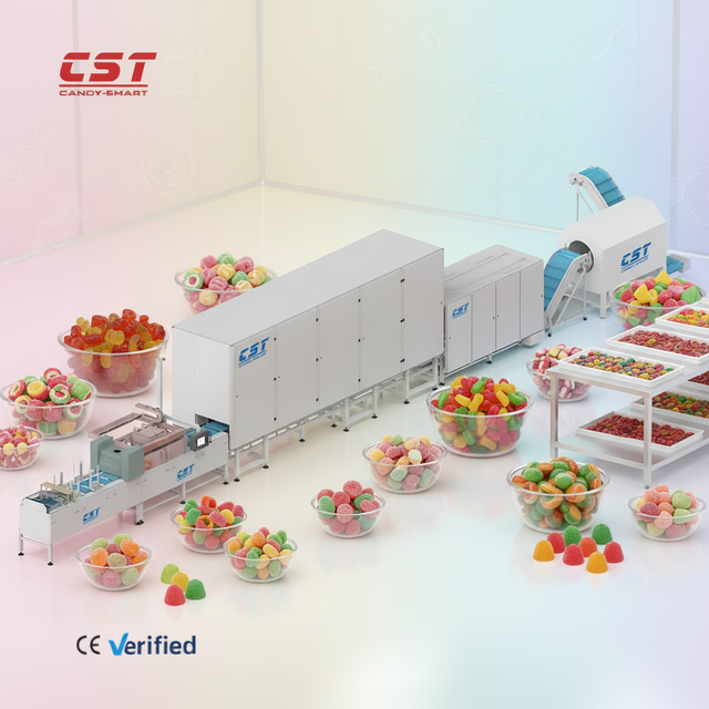 CST New 150-300KG/H Automatic Stainless Steel Gummy Production Line with Gummy Candy Productions Line