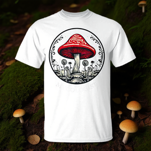 Mycology <b>Mushroom</b> Biology <b>T</b>-<b>Shirt</b> Science Fun Hunter Design Unisex Adult Size - Product Image 3