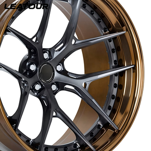 ล้อฟอร์จขอบทองสั่งทำพิเศษ 2 ชิ้น ขนาด 18 20 22 นิ้ว 5X114.3 5x130 6x139.7 5x112 5x120 สำหรับ BMW Land Rover Luxury 911 <span class=keywords><strong>Lamborghini</strong></span> - Product Image 4