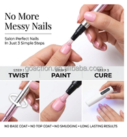 Kit de stylos gel UV LED portables pour nail art, manucure DIY à domicile, idéal pour les voyages
