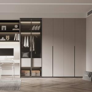 יוקרה מודרנית מודרנית ארון ארון ארון חסכוני ריהוט חדר שינה מותאם אישית עם עץ לבוד - Product Image 4