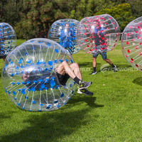 Pvc Corps Zorb Boule De Pare-chocs Costume Gonflable Bulle De Football De Football Avec Des Points Colorés Boule De Pare-chocs À Vendre