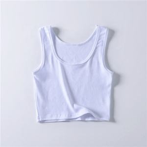 Canotte in cotone 100% senza maniche all'ingrosso Sexy all'ingrosso sfuso <span class=keywords><strong>canottiere</strong></span> tinta unita <span class=keywords><strong>canottiere</strong></span> nere <span class=keywords><strong>con</strong></span> il tuo logo - Product Image 2