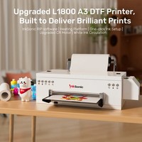 Imprimante DTF InkSonic E13A A3 avec tête d'impression L1800 13 pouces, machine d'impression par transfert thermique pour t-shirts, pour les petites entreprises textiles