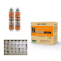 Scellant en silicone multifonctionnel de 300 ml pour la construction, adhésif neutre en silicone à séchage rapide, pâte blanche pour le travail du bois