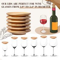 Assiettes à apéritif en bambou, sous-verres en bambou, plateau à collation et à thé vierge, support à charcuterie pour verre à vin en bambou