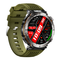 Montre connectée sport OEM Yiqungo, suivi du sommeil, lampe torche, boussole, étanche IP68, boîtier en alliage, charge magnétique, FitCloudPro pour activités de plein air