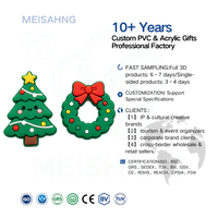 Broche personnalisée en silicone et PVC avec logo de Noël, texte personnalisé, motif pain d'épices, vente en gros, cadeau promotionnel pour entreprise