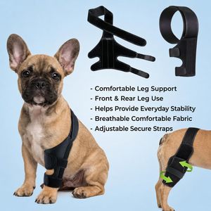 Dog Knee <b>Brace</b> Lightweight Support for Dog Hind Leg Dog ACL <b>Brace</b> for Torn ACL <b>Back</b> Leg No Slip Dog Leg <b>Brace</b> Pet Orthopedic Dog - Product Image 3