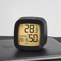 Horloge de bureau numérique LCD multifonctionnelle Reloj Température et humidité Hygrothermographe Réveil de table numérique