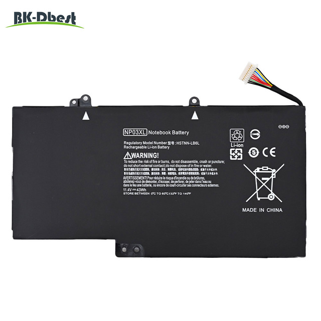 11.4V 43wh Replacement Laptop Battery NP03XL for HP Pavilion X360 11 13 Series Envy 15 Series
