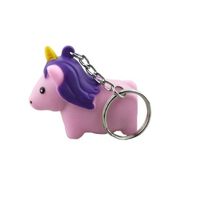 Porte-clés <span class=keywords><strong>licorne</strong></span> en plastique populaire porte-clés de <span class=keywords><strong>caca</strong></span> de nouveauté de dessin animé 3D - Product Image 5