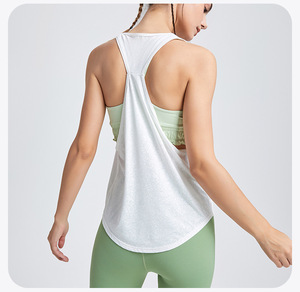 Débardeur de yoga pour femme, dos ouvert, coupe ample, sans manches, léger, pour le sport, la course et la gym - Product Image 3