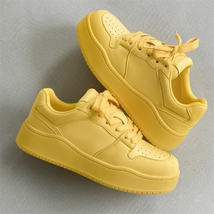 Zapatos de Plataforma Marrón Dune, Unisex, Estilo Americano Moderno, Diseño Exclusivo, Casuales, Otoñales, para Parejas, con Plataforma Interna - Product Image 5