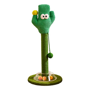 Rascador para Gatos con Diseño de Cactus, Material Resistente de Algodón y Lino, Estilo de Dibujos Animados - Product Image 2