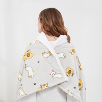 Couverture Polaire Douce et Confortable avec Manches Intégrées, Plaid Moelleux pour l'Hiver, Idéale pour Canapé et Télévision