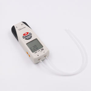 Manomètre différentiel numérique à grand écran LCD pour salle blanche, double port, pour la mesure de la différence de pression - Product Image 6