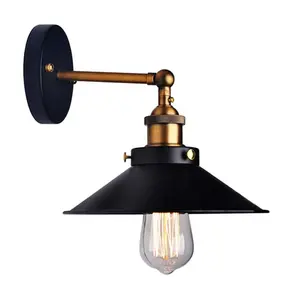 Enkele Kop Industriële Vintage Retro Houten Metalen Schilderij Kleur Wandlamp Voor De Home Corridor Versieren Wandlamp