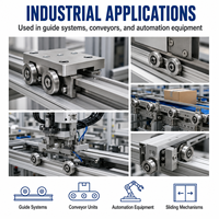 Roue de guidage en métal usinée CNC de précision sur mesure pour l'automatisation des machines industrielles et les systèmes de mouvement linéaire