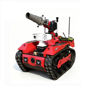 Nouveau robot de lutte contre les incendies télécommandé à chenilles, robot de sauvetage antidéflagrant, boîte de vitesses moteur 3kW 220V 300KG IP65