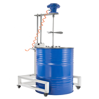 SPRAL Promotion Mélangeur pneumatique à levage pneumatique pour peinture et liquides, pour diverses applications, mélangeur de laboratoire