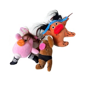 Bambola di peluche Creative Runaway Madmen, piccola, imbottita in cotone PP, orribile e carina, ciondolo per zaino, portachiavi, dai 14 anni in su - Product Image 5