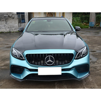 Capot en fibre de carbone style AMG pour Mercedes-Benz Classe E W213 2016-2020, noir brillant 3K, remplacement
