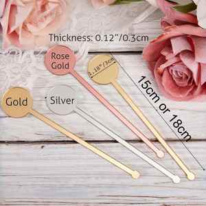 Agitateurs à Boissons Personnalisés avec Nom, Bâtonnets à Cocktail en Acrylique Personnalisés, Décorations de Fête de Mariage et Accessoires de Bar - Product Image 6