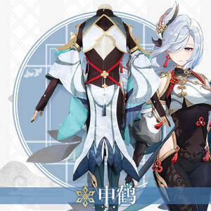 Disfraz de juego <span class=keywords><strong>Genshin</strong></span> <span class=keywords><strong>Impact</strong></span> <span class=keywords><strong>Shenhe</strong></span>, disfraz de Shen He, Sexy, <span class=keywords><strong>Shenhe</strong></span>, zapatos, peluca - Product Image 6