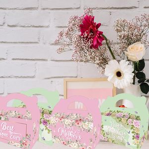 Boîtes à dragées florales pour la Fête des Mères, Sacs de friandises pour la Meilleure Maman, Boîtes à bonbons pour la fête des Mères, Sacs à bonbons pour la fête des Mères avec motif floral 'Je t'aime Maman' - Product Image 6