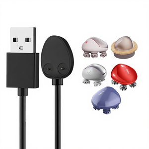 Instrumento de Masaje Capilar Doble Fácil con Agarre Magnético de Dragón, Cable de Carga para <span class=keywords><strong>Breo</strong></span> con Conector Micro USB, Material TPE - Product Image 1