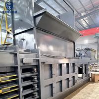 Compacteur horizontal robuste pour déchets textiles, destiné aux cours de recyclage recherchant des balles compactes et un transport facilité