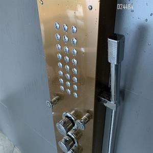 Panel de ducha de acero inoxidable con sistema de torre Sistema de lluvia, cabezal de ducha de <span class=keywords><strong>cascada</strong></span>, grifo con 5 funciones, sistema de masaje de lluvia con chorros corporales - Product Image 3