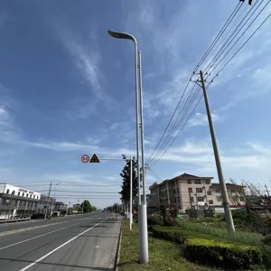 उच्च गुणवत्ता morden सजावटी सड़क 6 मीटर 8 मीटर कलई सार्वजनिक प्रकाश पोल