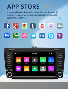 CARUPEZ 8 pollici stile OEM Android autoradio per Volkswagen Skoda <span class=keywords><strong>Octavia</strong></span> 2 A5 2004-2013 8581/7862 8core con funzione DSP & GPS - Product Image 6
