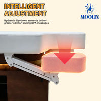 Table de massage professionnelle pour spa facial MOOLIN, nouvelle, 4 moteurs, hauteur réglable, lit de massage électrique pour salons de beauté