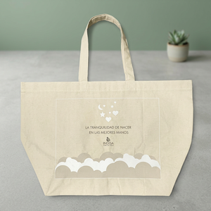 Bolsa de Compras de Lona de Algodón Ecológica Personalizable, Bolsa Reutilizable Sostenible de Tamaño Mediano - Product Image 2