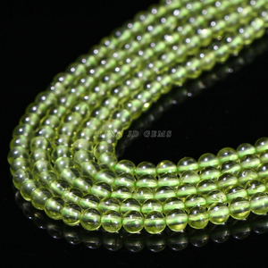 Hạt cườm <span class=keywords><strong>Peridot</strong></span> xanh tự nhiên tròn 2mm 3mm 4mm, hạt nhỏ, rời, dùng làm phụ kiện trang sức, bán sỉ - Product Image 5