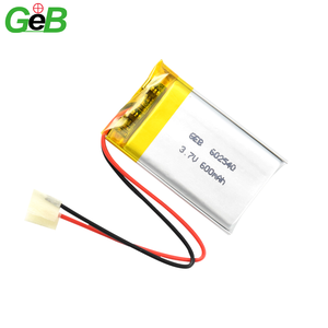 GEB 602540 <span class=keywords><strong>3</strong></span>,7 V 600 mAh lithium-ion battery - Product Image 1