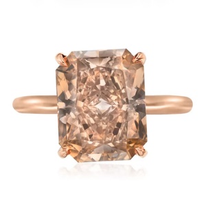 <b>Cushion</b> Marquise Cut Lab Grown Diamond <b>Ring</b> 10K 14K 18K White Gold Prong Set Custom <b>Wedding</b> Jewelry - Product Image 1