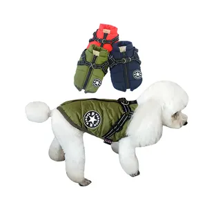 Пользовательская новая дизайнерская одежда для собак, зимнее водонепроницаемое пальто для собак на молнии