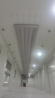 Conduit textile micro-perforé anti-condensation pour une dispersion uniforme de l'air, conduit en tissu rectangulaire pour la ventilation des entrepôts frigorifiques