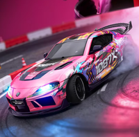 Nouvelle voiture de drift RC Supra SP4301 1:43, corps en métal moulé sous pression, 4 roues motrices, véhicule RC miniature entièrement proportionnel avec gyroscope, modèle statique professionnel