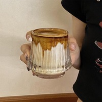Tasse à café au lait en verre créative tasse à boisson résistante à la chaleur verrerie transparente whisky bière fruits tasse à eau à bulles