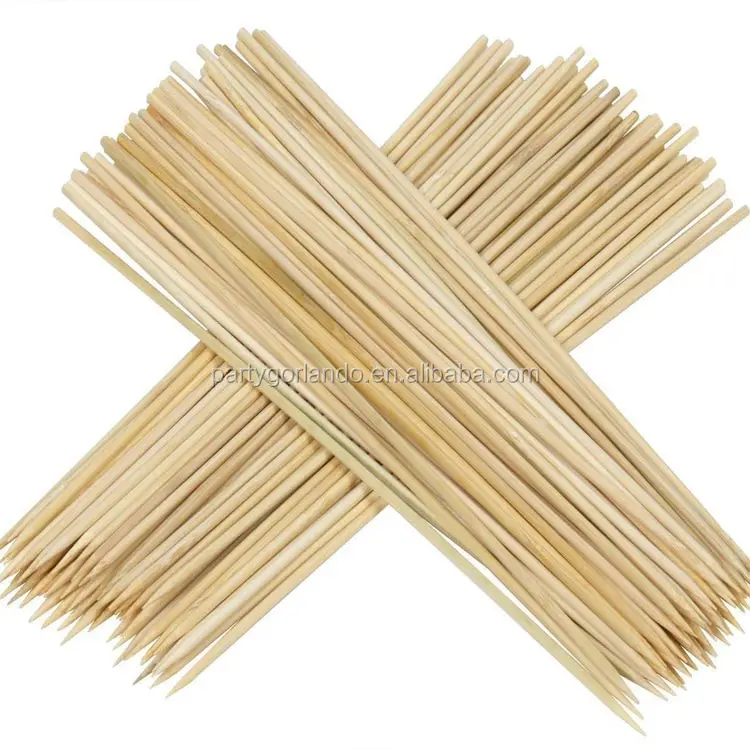 A Grade Sharp Point Wholesale Bamboo Skewers Sticks Bbq