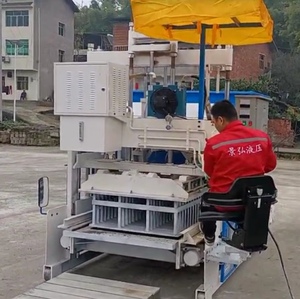 JH-18A Máquina automática para fabricar ladrillos huecos de hormigón, bloques, adoquines y palets, con vibración para hormigón JH18A - Product Image 3