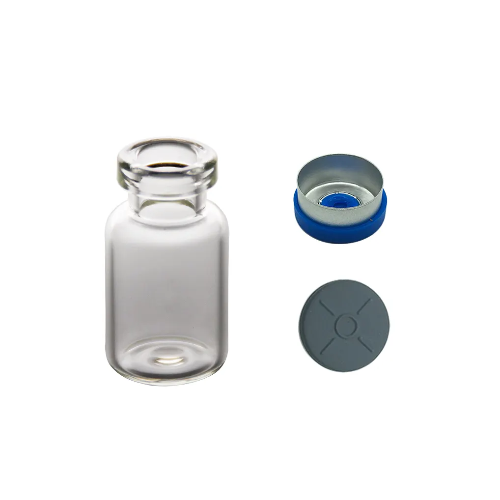 1ml düşük borosilikat aşı tıbbi ilaç kıvrım üst boyun cam şişe kontakt lens