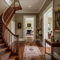 Escalier droit moderne en bois massif sur mesure pour villa - Escalier intérieur sûr, durable et écologique pour salon, appartement, sous-sol