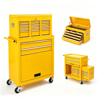 Armoire à outils robuste en acier inoxydable, capacité de charge 300 kg, serrure à clé, étanche, antivol, personnalisable OEM/OBM, fabrication en usine